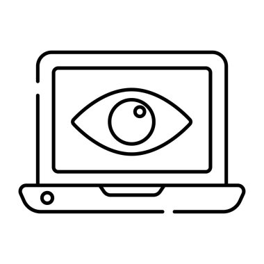 Çevrimiçi gözün modern tasarım simgesi