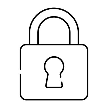 Asma kilit için son moda vektör tasarımı