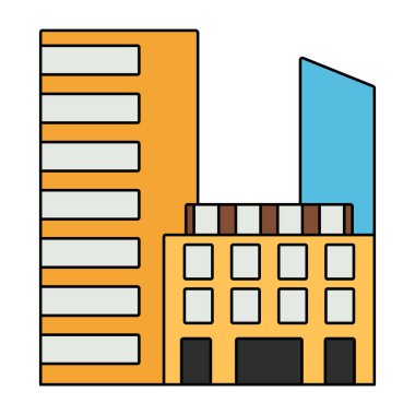 Şehir binasının eşsiz bir tasarım simgesi 