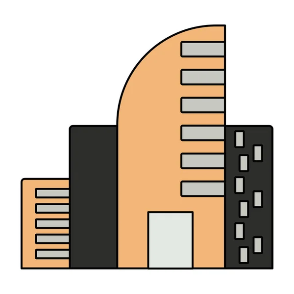 Уникальная Икона Дизайна Здания — стоковый вектор