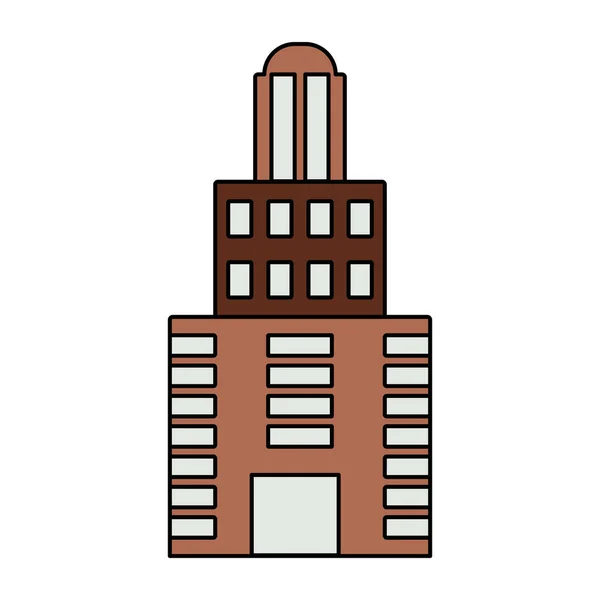 Icono Diseño Único Edificio — Vector de stock