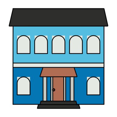 Şehir binasının eşsiz bir tasarım simgesi