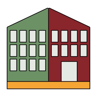 Şehir binasının eşsiz bir tasarım simgesi