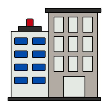 Şehir binasının eşsiz bir tasarım simgesi