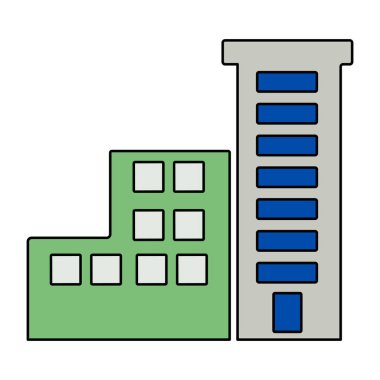 Şehir binasının eşsiz bir tasarım simgesi