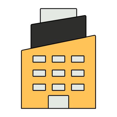 Şehir binasının eşsiz bir tasarım simgesi