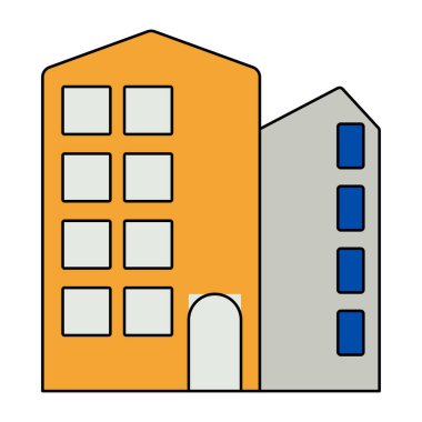 Şehir binasının eşsiz bir tasarım simgesi