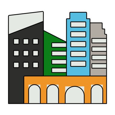 Şehir binasının eşsiz bir tasarım simgesi