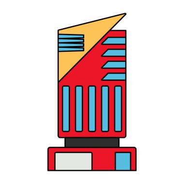 Ticari yapının eşsiz bir tasarım simgesi.