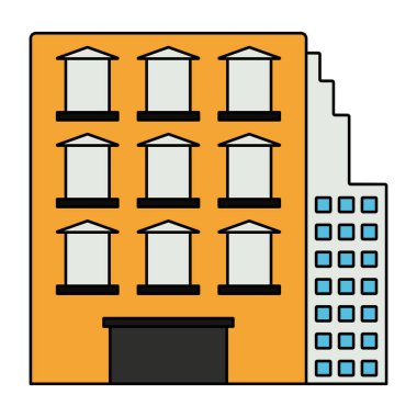 Şehir binasının eşsiz bir tasarım simgesi