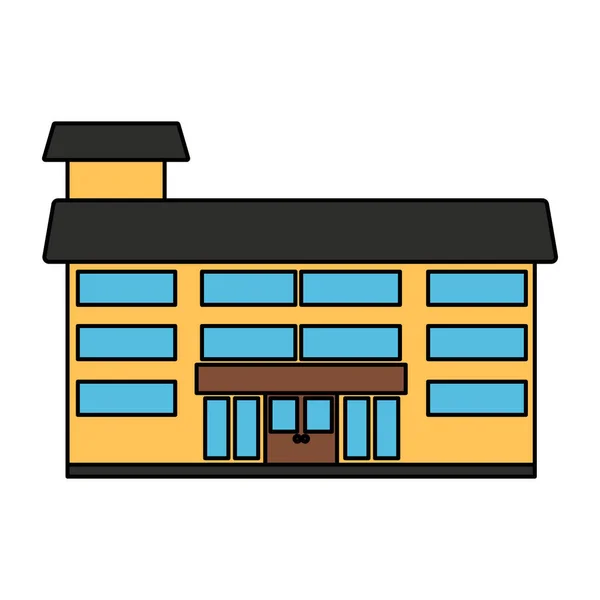 Icono Diseño Único Edificio — Vector de stock