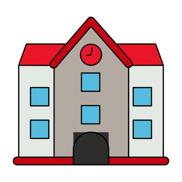 Icono Diseño Único Edificio — Vector de stock