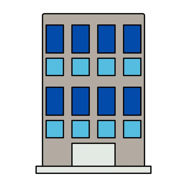商业楼宇独特的设计图标 — 图库矢量图片