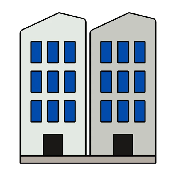 Eine Einzigartige Design Ikone Der Stadtarchitektur — Stockvektor