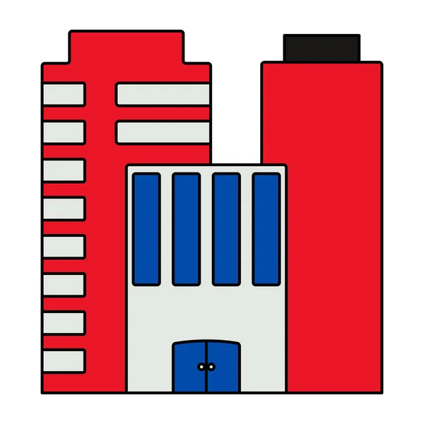 Eine Einzigartige Design Ikone Des Stadtbaus — Stockvektor