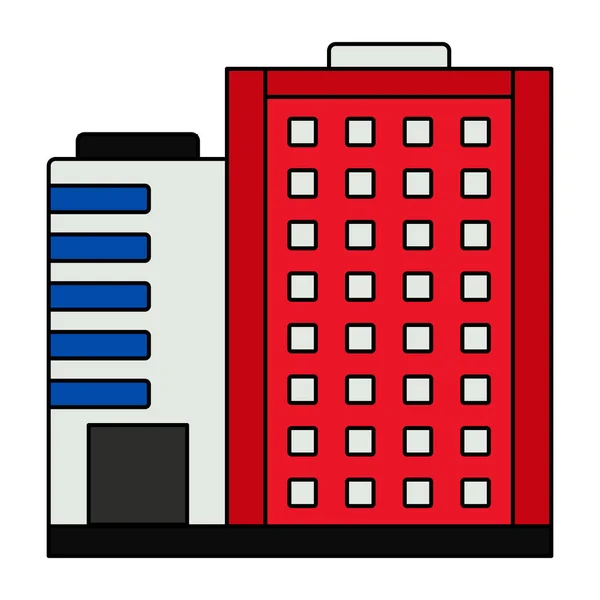 Eine Einzigartige Design Ikone Der Stadtarchitektur — Stockvektor