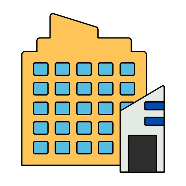 Eine Einzigartige Design Ikone Des Wolkenkratzers — Stockvektor