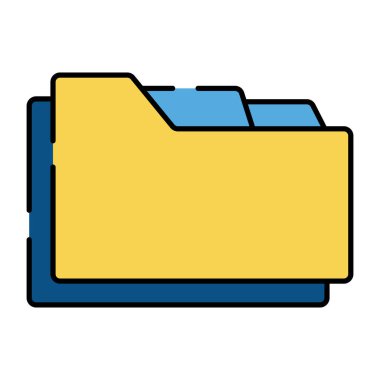 Bir belge dosyası simgesi, dizinin vektör tasarımı