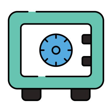 Banka dolabının düzenlenebilir tasarım simgesi