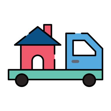 Ev inşaatı ev teslimatı kavramını yansıtıyor.