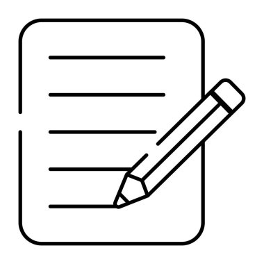 Kağıt kalem, doğrusal tasarım anlaşma simgesi