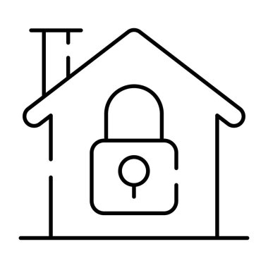 Ev yapımı asma kilit, kilitli evin doğrusal tasarımı