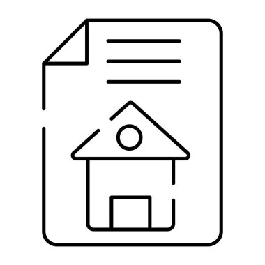 Mülk doktorunun doğrusal tasarım simgesi