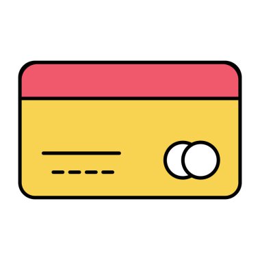 Kredi kartı düz tasarımı