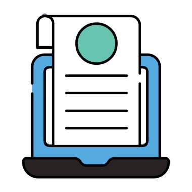 Çevrimiçi listenin eşsiz bir tasarım simgesi