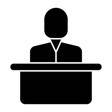 Resepsiyonistin premium indirme simgesi