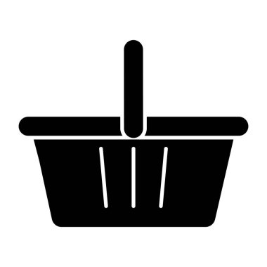 Sepetin yaratıcı tasarım simgesi