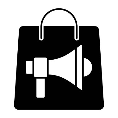 Alışveriş promosyonunun moda tasarım simgesi