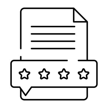 Katlanmış kağıt üzerindeki yıldızlar, müşteri sınıflandırmasının doğrusal tasarım simgesi