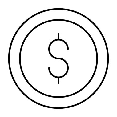 Dolar parasının mükemmel tasarım simgesi