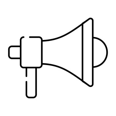 Megafonun yaratıcı tasarım ikonu