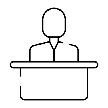 Resepsiyonistin premium indirme simgesi