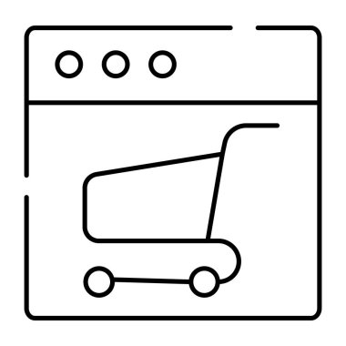 Pushcart web sitesinde, doğrusal tasarım web sitesi simgesi