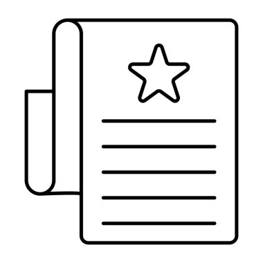 İstek listesinin eşsiz bir tasarım simgesi