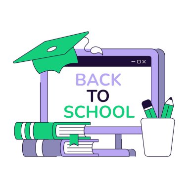 Okula dönüşün moda tasarımı.