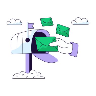 Posta kutusunun modern tasarım çizimi