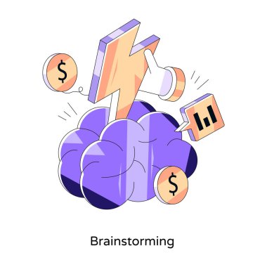 Beyin fırtınasının simge tasarımı
