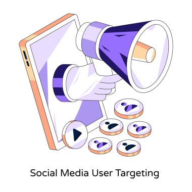 Sosyal medya tanıtımının renkli tasarımı