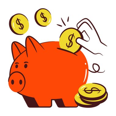 Tasarrufların modern tasarım simgesi