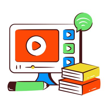 Çevrimiçi videonun premimium indirme simgesi