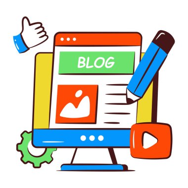 Çevrimiçi yazı yazmanın moda tasarım simgesi