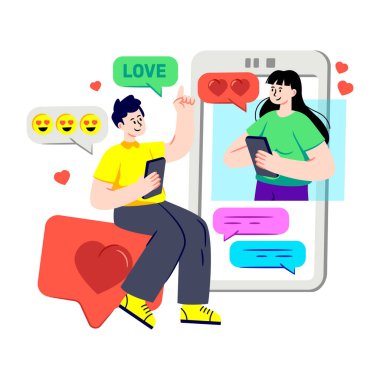 Aşk sohbetinin mükemmel bir tasarımı.