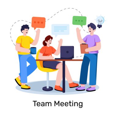 Takım buluşmasının eşsiz bir tasarımı.