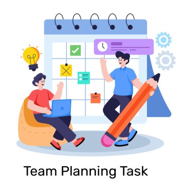 Görev planlama illüstrasyonunu en iyi indirme