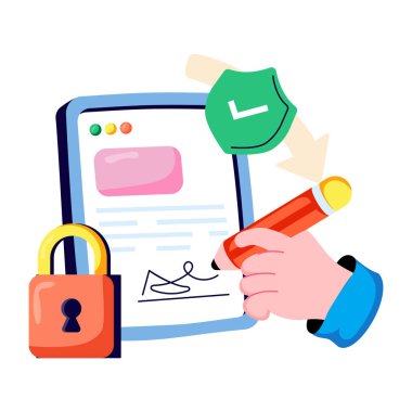 Benzersiz bir dijital tasarım çizimi