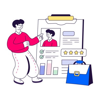 İş uygulamasının modern tasarım çizimi